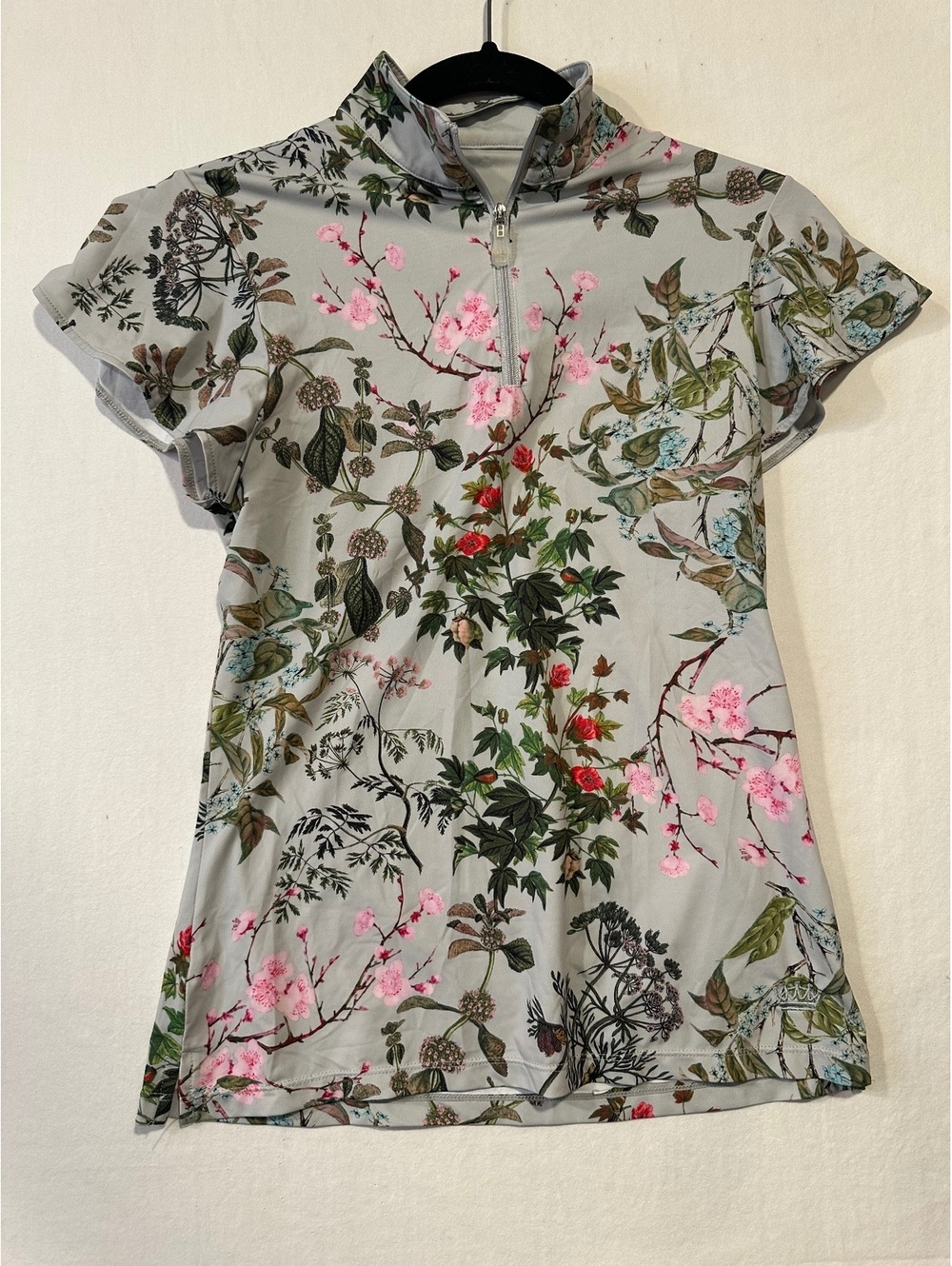 Kastel Denmark Floral Botanical 1/4 Zip Equestrian Sun Shirt Women’s S